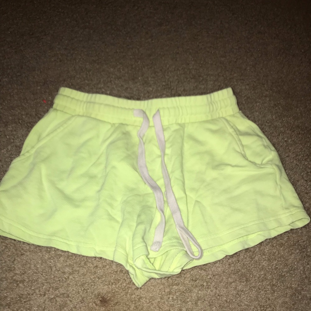 Neon yellow/green forever21 shorts